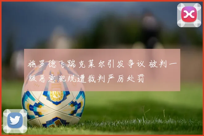 施罗德飞踹克莱尔引发争议 被判一级恶意犯规遭裁判严厉处罚